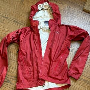 Patagonia Women's Red Waterproof Rain Jacket